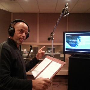 ADR work on an upcoming film
