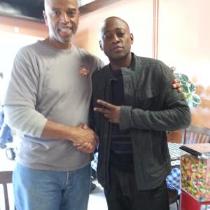 On the set of Resurrection with Omar Epps