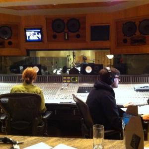 In the studio recording the music for The Archivist  Winter Garden