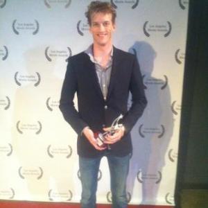 Nicolas Fagerberg at the LAMA. To Be Delivered wins Best International Film