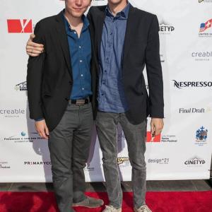 Pierre A. Roch and Nicolas Fagerberg at the Swiss Film Festival.