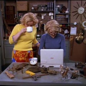 Still of Caroline Rhea and Beth Broderick in Sabrina the Teenage Witch 1996