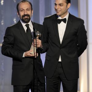 Asghar Farhadi and Peyman Moaadi