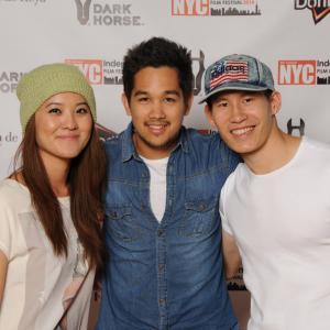 Chris Chung with Mio Tashiro and Bruce Chong at the New York City Independent Film Festival
