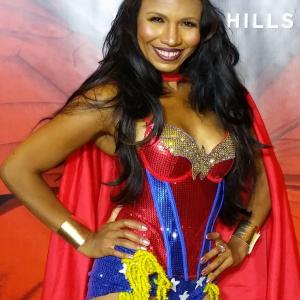 Olympia LePoint as Wonder Woman at a Halloween Event Sponsored by Maserati