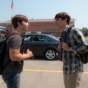 Still of Nathan Kress and Max Deacon in Into the Storm 2014