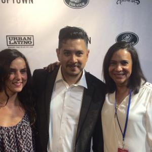 With Official Latino Film Festival founder Danny Hastings and actress Natalia Escobar
