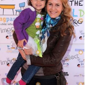 Abby Ryder Fortson with Mom, Actress Christie Lynn Smith at event.
