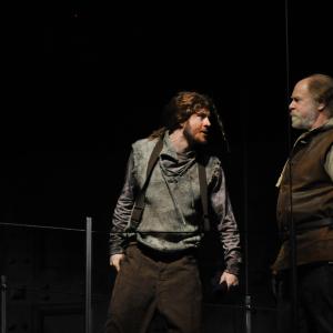 Josh Tobin with David Adamson in Henry V PlayMakers Repertory Company