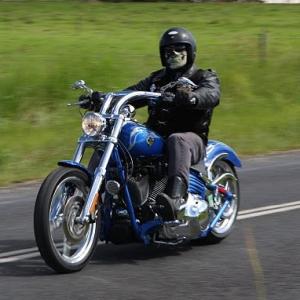 Riding the Harley