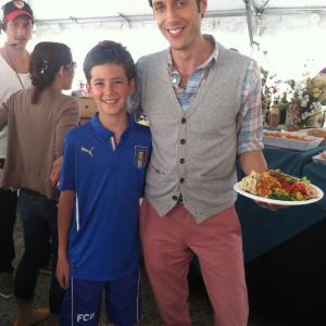 Max Plush Young Evan with Paulo Constanzo Evan from Royal Pains Season 6 Electric Youth July 22 2014