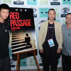 L to R Joshua Wong Ho Yi and Emmanuel Itier all at the Los Angeles Awareness Film Festival 2014