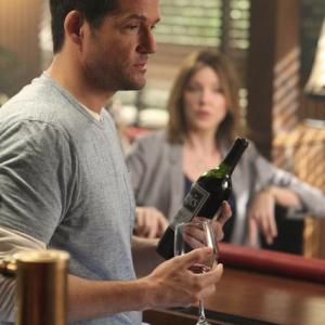 Still of Josh Hopkins and Christa Miller in Cougar Town (2009)