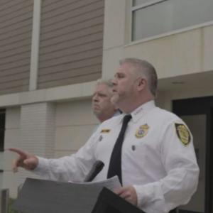 Charles E Thomas Jr as police chief Heteroxshort film