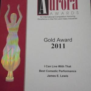 2011 Aurora Award Certificate