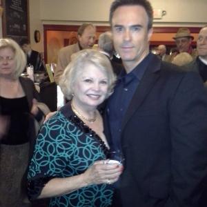 David L. Schormann and Kathy Garver at the premiere of Mom, Murder & Me (2014)