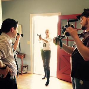 BEHIND THE SCENES: Michaelene Stephenson as Agent Stephens in QUEEN OF THE UNDERGROUND