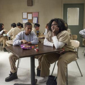 Still of Samira Wiley and Danielle Brooks in Orange Is the New Black 2013