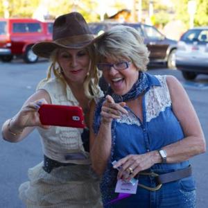 Photographing the photographer! Amy Goodrich with Sandy Wise Lone Pine Film Festival screening of The Brotherhood of the Popcorn October 2014