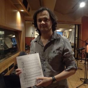 Jose Ricaurte at Chicago Recording Company recording Running Away