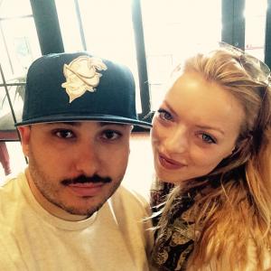 Francesca Eastwood And Myself on set of Outlaws And Angels | Prop Master