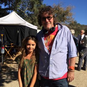 Director Jack Bender with young Rachel played by Naomi Lull