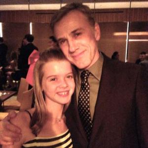The Amazingly gifted Christoph Waltz and Delaney Raye at the Red Carpet Premiere of Big Eyes in NYC