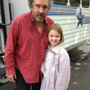 Saying goodbye to Tim Burton in Vancouver after my first 2 weeks of filming 