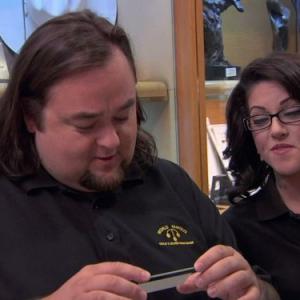 Still of Austin Chumlee Russell and Olivia Black in Pawn Stars 2009