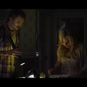 Still of Jesse James and Chelsea Farthing in The Hollow One (2015)