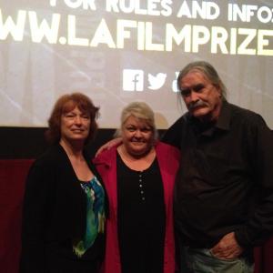 Denise Nall Susan McPhail and Johnny McPhail  LA Film Prize ceremony