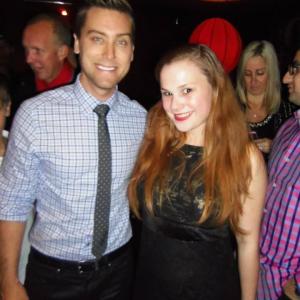 With Lance Bass at the AMA Bowling For Charity event