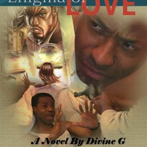 Divine G on the cover of his novel Enigma of Love