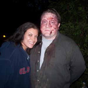 Tiffany Shepis and I on set of 1224