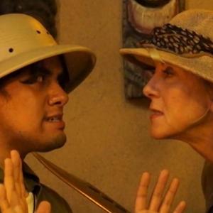 Still of Nancy Krayer and Scott Mena in Nyoka and the Lost Amulet of Vultura (2014)