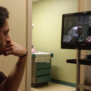 Ryan Anthony directing a scene in the film Recurring