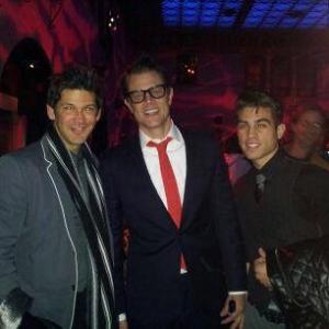 Johnny Knoxville and Luke Valen at The Last Stand Premier