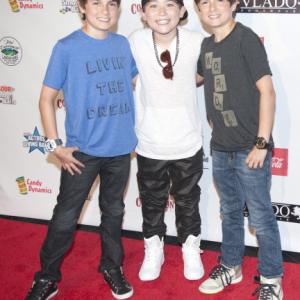 HOLLYWOOD, CA - JUNE 01: Actors Christian Schick, Raymond Ochoa, and Harrison Schick arrive at Disney Star Ryan Ochoa's 'Swagged Out' 18th Birthday Party at Avalon on June 1, 2014 in Hollywood, California. (Photo by Lilly Lawrence/WireImage)