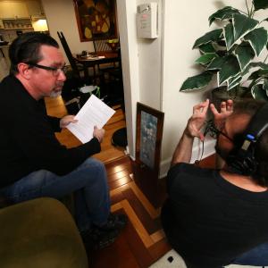 Working behind the scenes left as writer director and producer of Ditch a microshort thriller