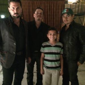 Axel Flores on the set of From Dusk Till Dawn