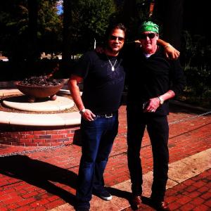 Albert I. Melamed with Michael Madsen on set in Atlanta, GA