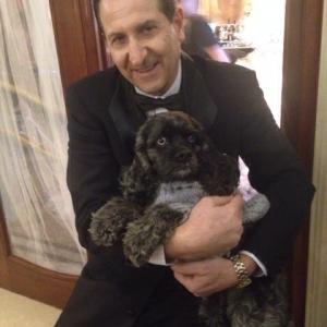 Latest role : Sergio, hotel manager in the hilarious screwball comedy Nick and Nicky by Patrick Askin...here with one of the stars Dakota who plays Nora the dog .