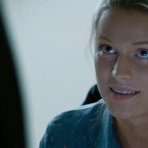 LATE SHIFT movie still. Lily Travers as Elodie.