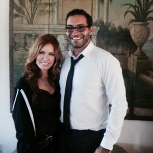 With Tracey E.Bregman on set of 