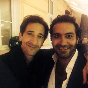 With Adrien Brody on set of Septembers of Shiraz in Sofia Bulgaria