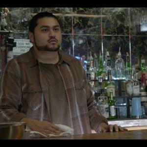 Miguel playing Paco a day worker who just so happens to fit in behind the bar on Showtimes Shameless Season 4