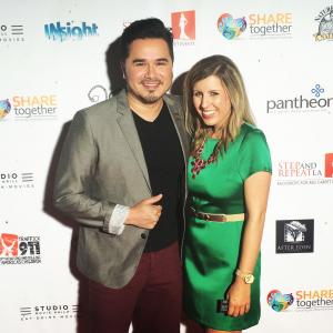 Kara Jenkins with AMTC producer and singer from The Sing Off's season 4, TEN, John Montes