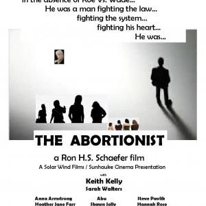 Poster for The Abortionist, starring Keith Kelly as the conflicted doctor.