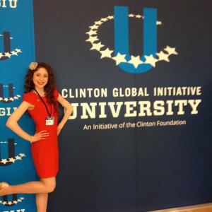 Kelly Lovell at Bill Clinton's CGI U summit
