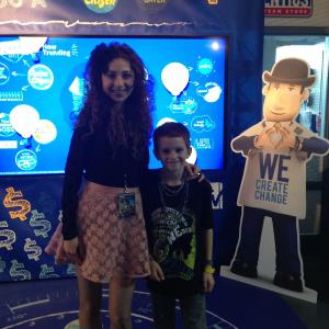 Kelly Lovell at 2014 WE Day with Free the Children
